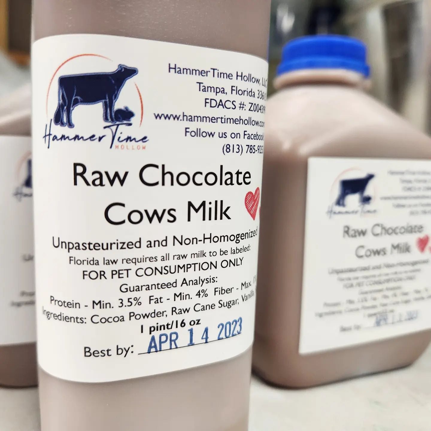 Raw Cows Whole Chocolate Milk - Quart